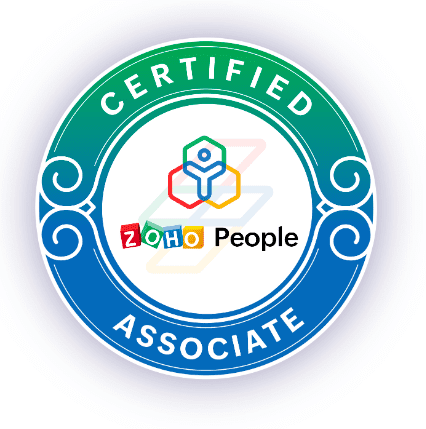 Zoho People certification badge