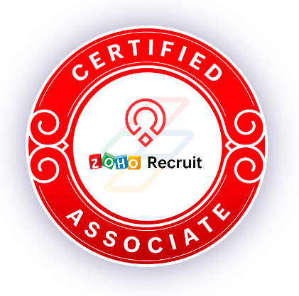 Zoho Recruit certification badge